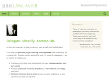 Tablet Screenshot of julielancaster.com